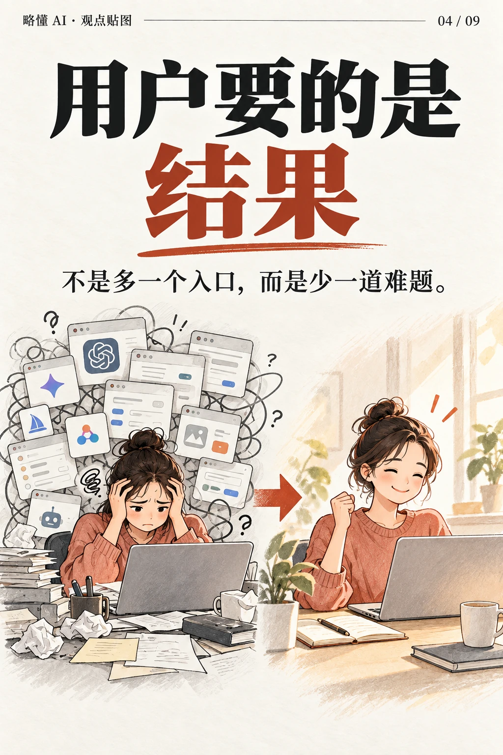 用户要的是结果