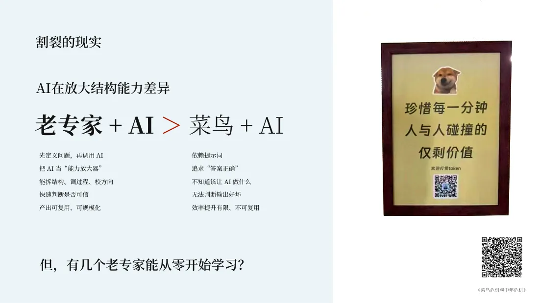 老专家 + AI 大于 菜鸟 + AI