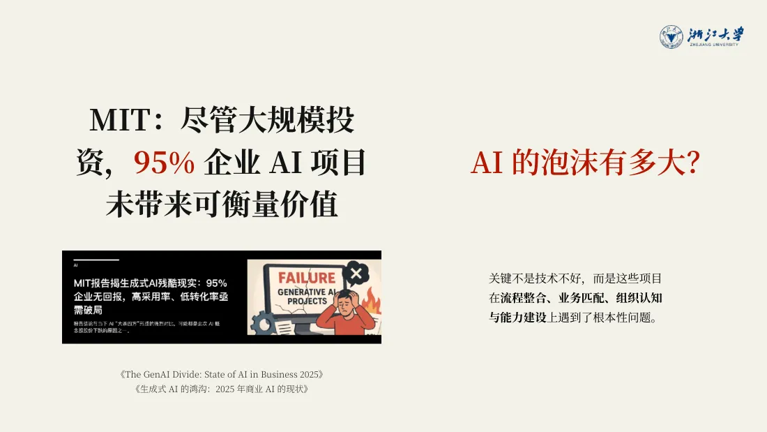 MIT：95% 企业 AI 项目未带来可衡量价值