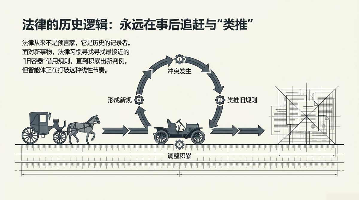 马车到汽车的类推循环：冲突、类推、调整、成规四环追赶新事物
