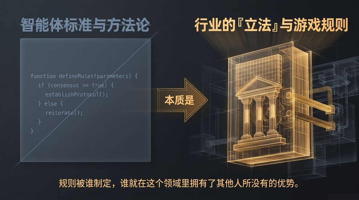 智能体标准与方法论本质是行业立法：代码框转为法典殿堂