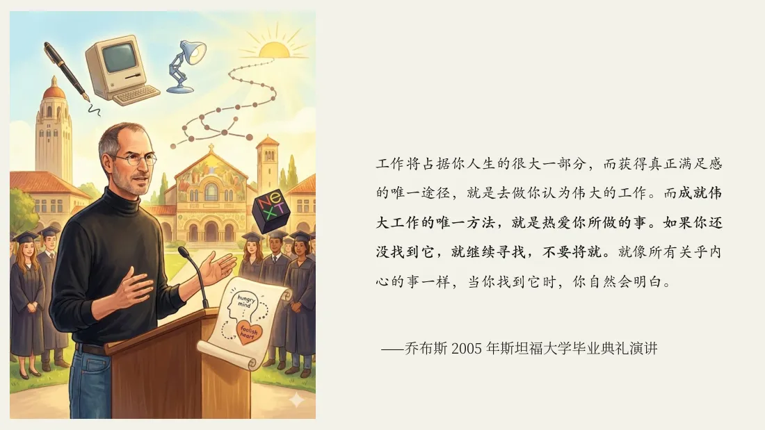 乔布斯：成就伟大工作的唯一方法，就是热爱